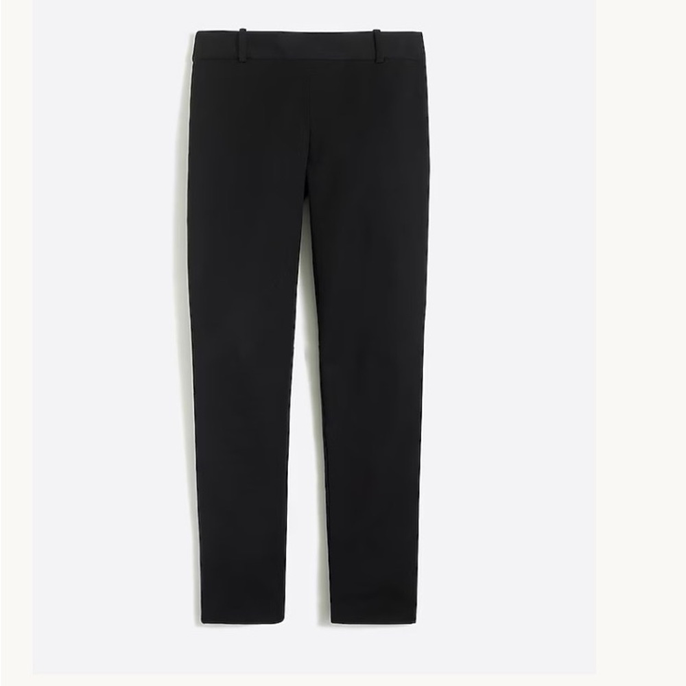 J. Crew Factory Women's Black Stretch Cotton Winnie Pants - Size 10